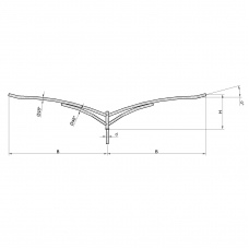 Консольный кронштейн двухрожковый К12-0,7-1,2-1-1