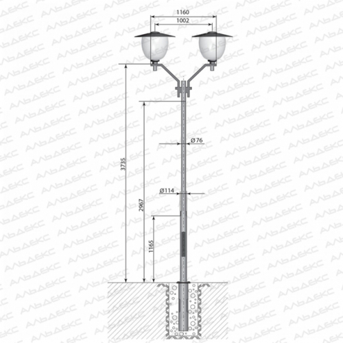 Сокол-2-3,8 декоративная опора