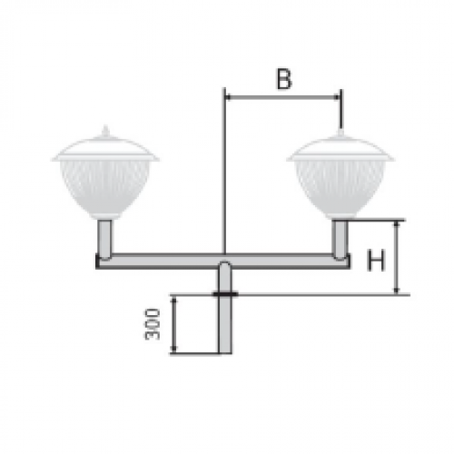 К51-0,4-0,7-0-5 кронштейн двухрожковый
